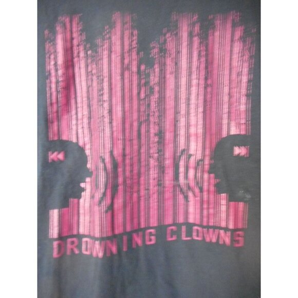 Drowning Clowns Purple on Black Band Graphic T-Shirt Unisex Sz M Jerzees Tag - Picture 2 of 9
